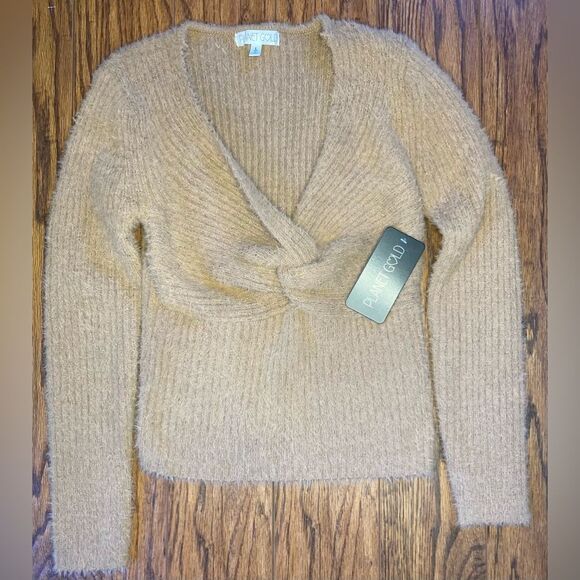 NWT Planet Gold Tan Sweater, size L - Picture 1 of 6